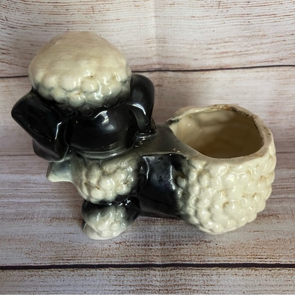 Vintage 50s 60s poodle dog planter decor - Picture 7 of 8